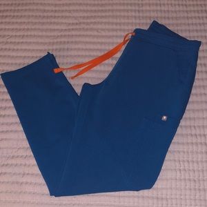 Figs Skinny Scrub Pant Teal Small Petite